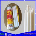Paraffin wax material House hold Use white wax velas candle fluted