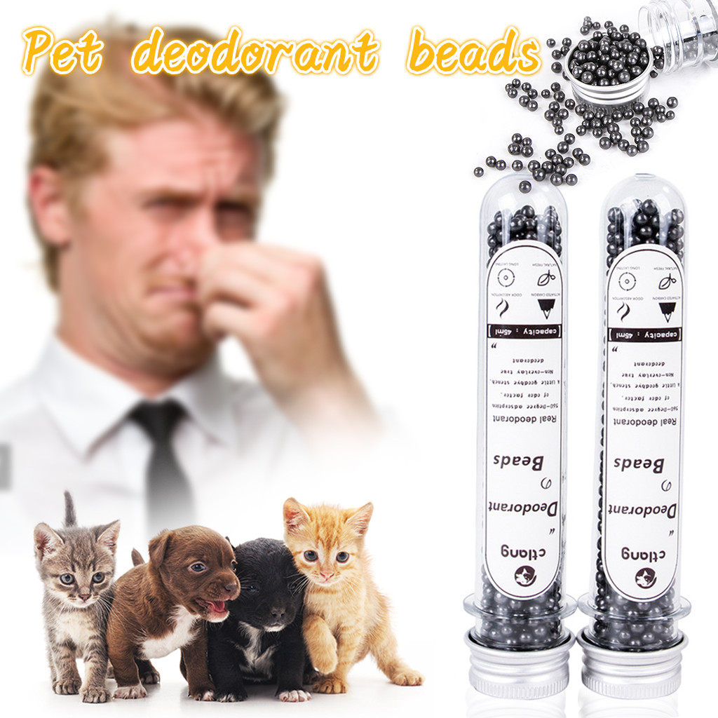 Cat Litter Deodorant Beads Activated Charcoal Absorbs Tight Odor Cat Stink Bead for home use family products #C