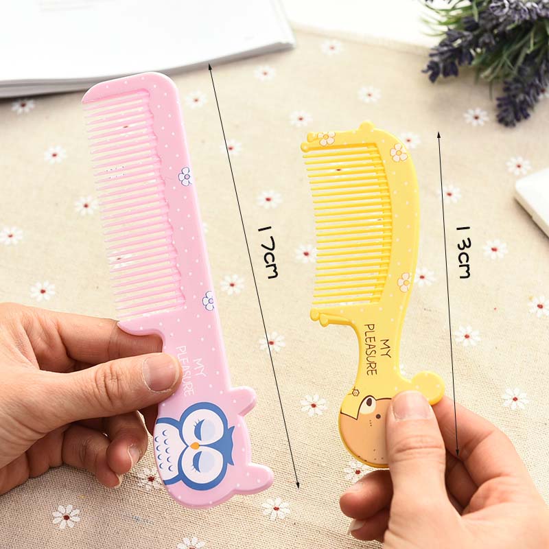 2Pcs (1 Big+1 Small) Safe Baby Hairbrush Newborn Hair Brush Kids Travel Comb Head Massager for Boys and Girls