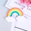 10pcs/lot Beautiful Polymer Clay Rainbow With Cloud Craft Cabochon Phone Decoration Diy Accessories