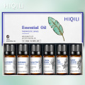 HIQILI Gift Box Coconut Oil Tea Tree Peppermint Lavender Humidifier Diffuser Massage Body Care Essential Oils 10ML 6Pcs/set