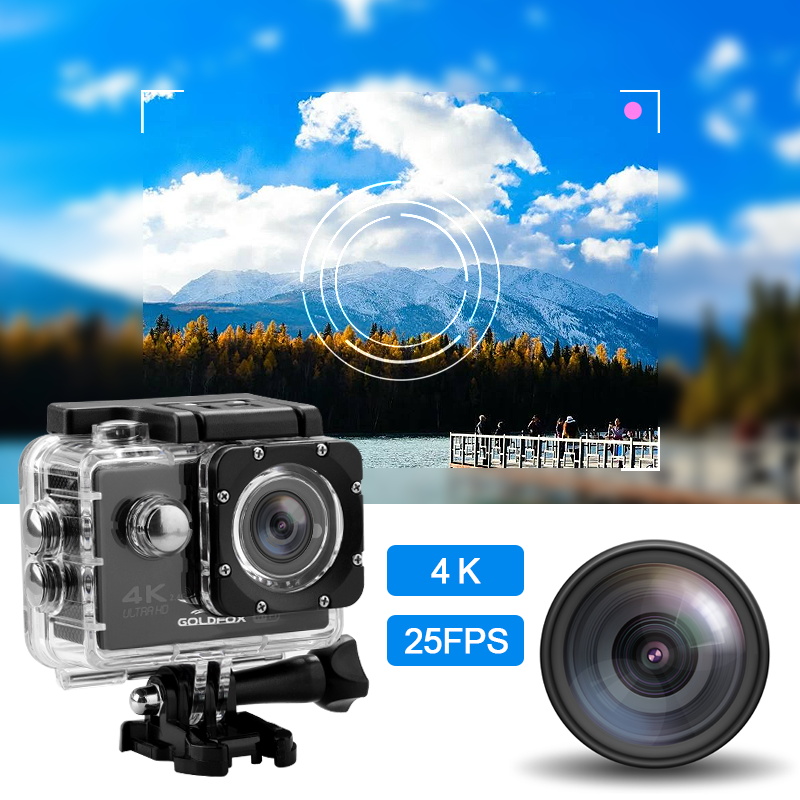 Ultra HD 4K Action Camera WiFi 2.0" 1080P Remote Control 170D Underwater Go Waterproof Pro Sport Helmet Video Recording Camera