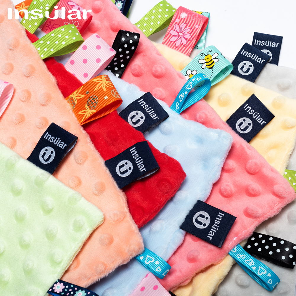 25*25cm New Cartoon Crystal Super Soft Square Plush Baby Comfort Blanket Appease Towel Blanket Multifunctional Mini Towels