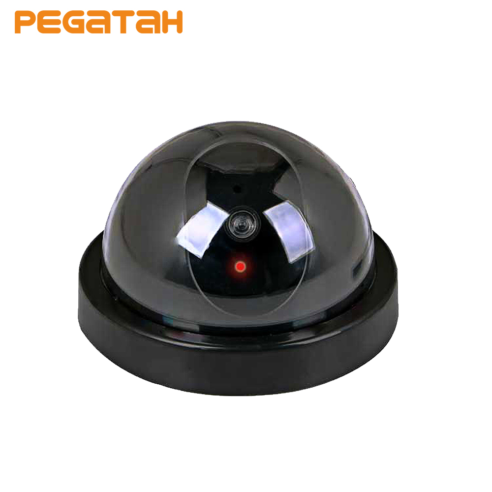 Outdoor / Indoor Video Surveillance Fake Camera Home Dome Dummy Camera with Flashing red LED Light CCTV Security Cameras