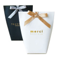 Free Express Shipping 150pcs Upscale Candy Box Blank Merci Thank You Merry Christmas Wedding Favors Gift Box Package Party Bags
