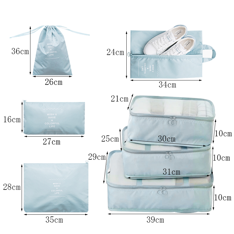 Travel Bags Clothing Underwear Shoes Packing Organizer Cube Woman Portable Toiletry Make Up Pouch Accessories Supplies Items