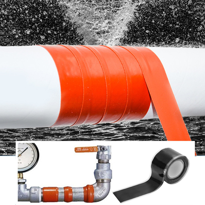 1.5m 3m Strong Waterproof Stop Leak Seal Repair Insulating Tape Silicone Tape Self Fusing Plumbers Electritions Pipe Repair