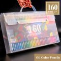 160 Colors Oil Color Pencils Set Artist Painting Writing Sketching Professional Wooden Colored Pencils School Art Supplies