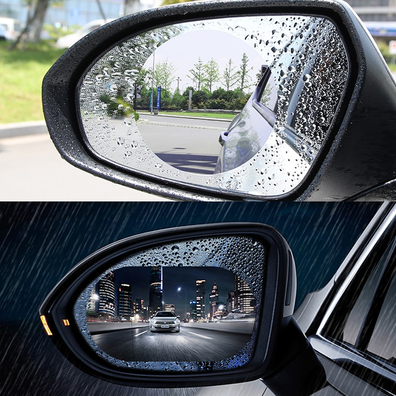2pcs set car rearview mirror waterproof sticker window transparent film Anti fog anti-glare window foil auto protective stickers