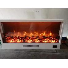 wall build in fireplace with LED flame effect