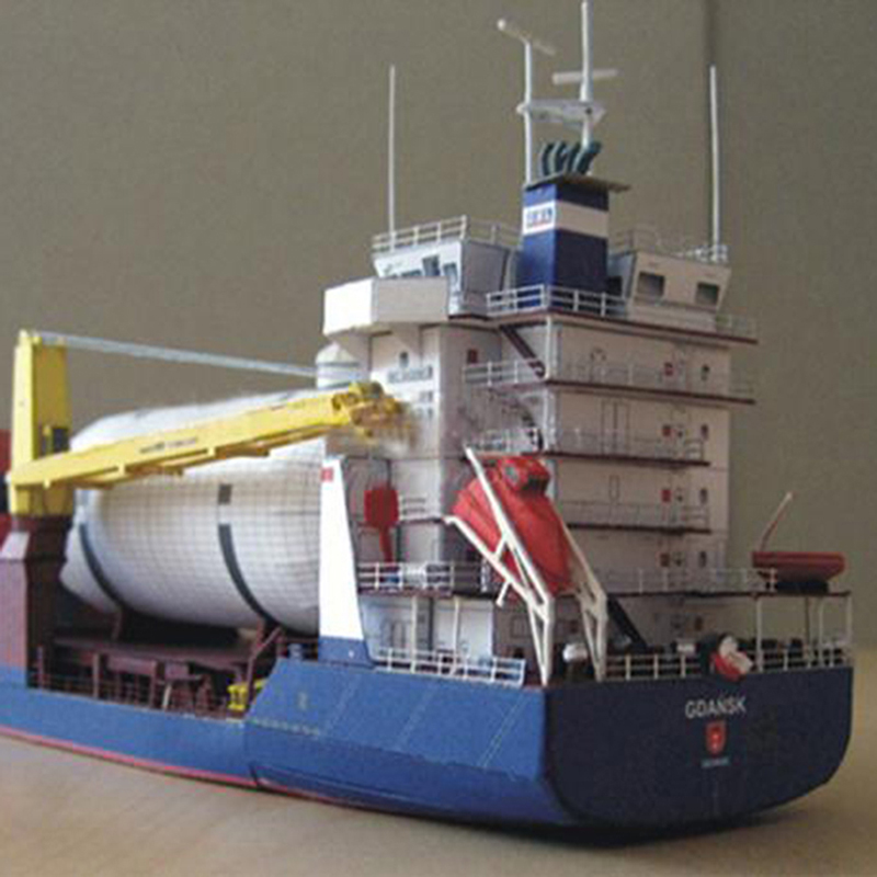 New 1:400 Gdansk Cargo Ship DIY Handcraft 3D Paper Card Model Sets MYPANDA