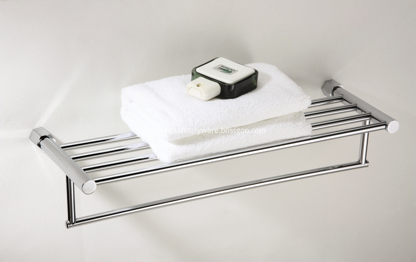 Brass towel rack