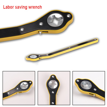 Auto Labor-saving jack ratchet wrench Scissor Jack Garage Tire Wheel Lug Wrench Handle labor-saving wrench