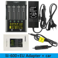 LiitoKala lii-600 Battery Charger 3.7V 1.2V AA AAA 18650 26650 16340 14500 10440 18500 Charger with LCD Screen+12V5A Adapter