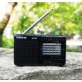 XHDATA D-328 Black Portable Radio AM FM SW 12 Bands with DSP/MP3 Music Player and TF Card Slot Packed with Rechargeable Battery