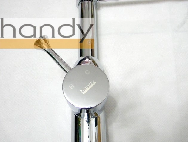 Spout Spray Lever Brass Chrome Kitchen Mixer
