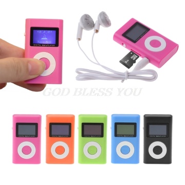 Mini USB Support 32GB Micro SD TF Card LCD Screen Music Digital MP3 Player Drop Shipping