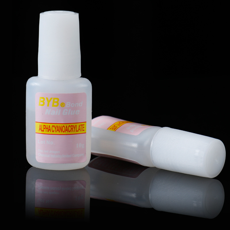 1Pcs 10g Fast Drying Nail Glue With Brush Head False French Tips Glitter Acrylic Nail Art Decoration Adhesive Tool TSLM2