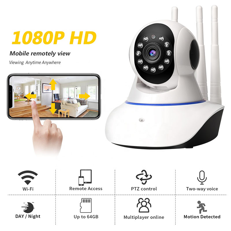 KIMPOK 1080P IP Camera WIFI Wireless Indoor Security Camaras Surveillance 2-Way Audio CCTV Pet Camera Baby Monitor Smart Home