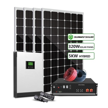 solar system price 5000w 5kw hybrid home energy system solar energy system