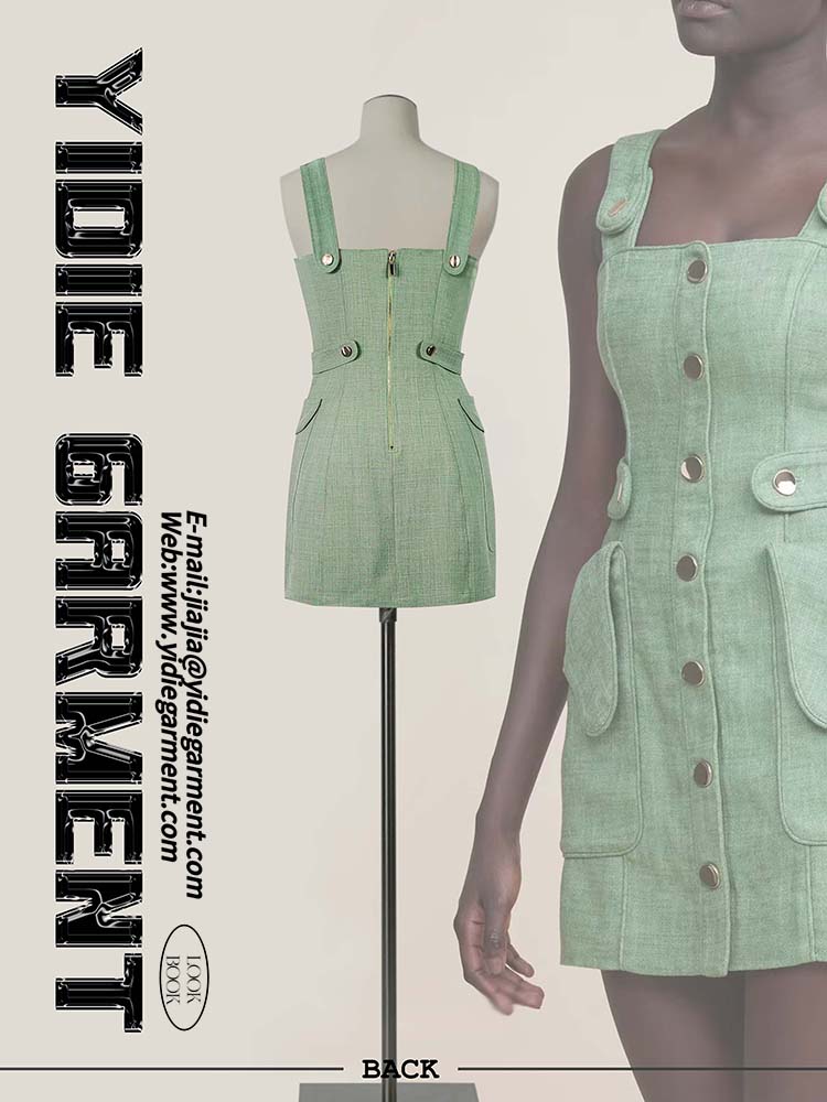 Slim Fit Blend Mini Dress For Girls