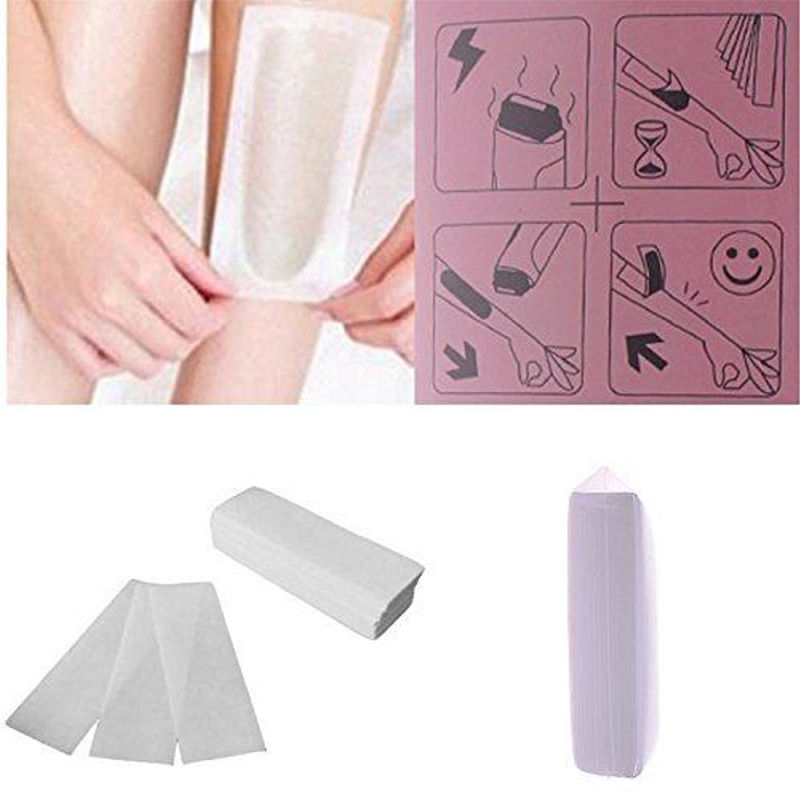 100 pcs Hair Removal Depilatory Non-woven Epilator Wax Strip Paper Roll Accessories For Depilation