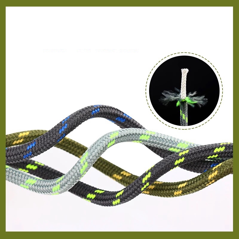 1 Pair Outdoor Round Shoe laces Sneakers Shoelaces for Boots Non-slip Endurance Shoelace 19 Colors 100CM 120CM 140CM 160CM