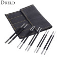 DRELD 10PCS Carbon Steel Carving Knife Stone Sculpture Engraving Knife Seal Cutting Knife Seals Tools Burin Set for Woodworking