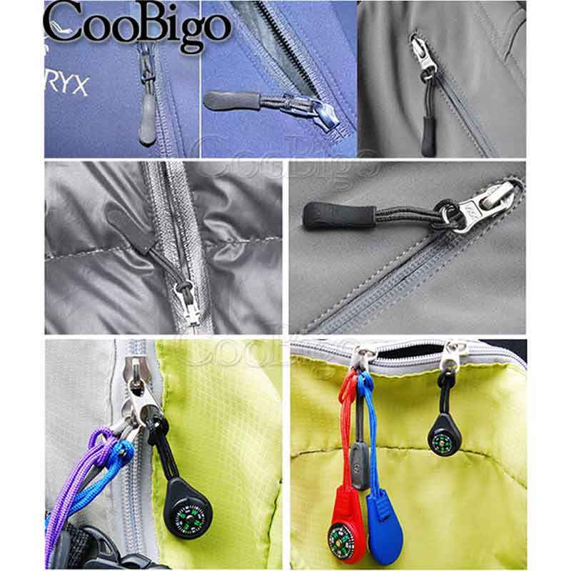 12Pcs High Quality Zipper Pull Cord Rope Pullers Zip Puller Replacement Ends Lock Zips Bags Clip Buckle Travel Accessories