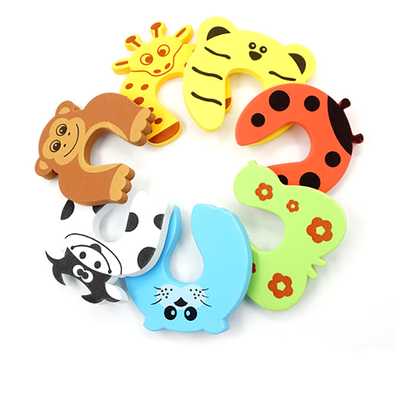 5pc/lot Animal Jammer Baby Kid Children Safety Care Protection Gates Doorways Decorative Magnetic Door Stopper Gates