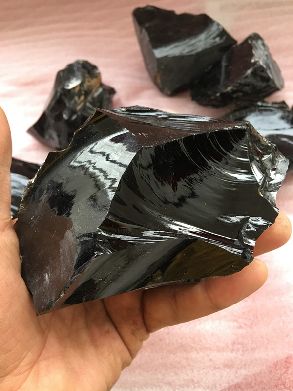 1pcs Authentic natural obsidian rough/original crystal stone for sale