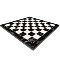 Wooden Chess Board Theme Patterned Black Marble37x37 cm