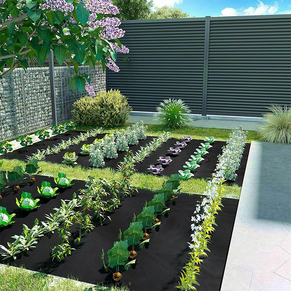 1/2/3pcs Anti UV Weed Control Orchard Plant Weeding Fabric Decking Border Garden Landscape 5x1m Easy Install