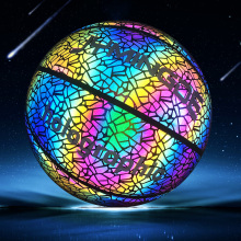 Glowing Reflective Holographic Basketball Ball