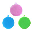 4pcs Magic Cleaning Brushes Soft Silicone Dish Bowl Pot Pan Cleaning Sponges Scouring Pads Cooking Cleaning Tool Kitchen Accesso