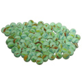 100 PCS 16mm Green Petal Glass Marbles Solitaire Toy, Vase & Fish Tank Fillers, Home Decoration