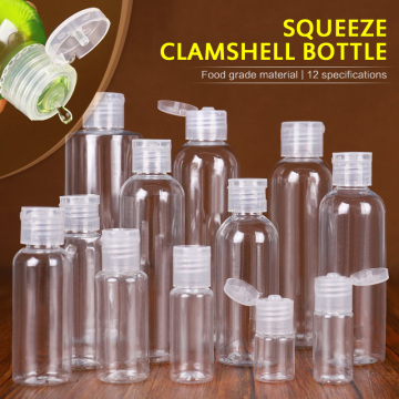 Portable Refillable Plastic Bottle Makeup Tool Transparent Empty Bottle Liquid Container Travel Press Pumping Dispenser Bottle