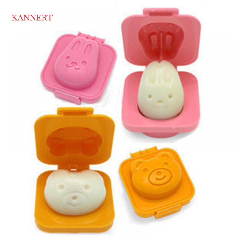 Boiled Egg Mold Cute Cartoon 3D Egg Ring Mould Bento Maker Cutter Decorating Egg Tool