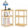 3 Tier Bamboo End Table Living Room