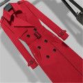 2020 Autumn Women Classic Double Breasted W220Long Trench Coat With Belt British Style Ladies Windbreaker Female Overcoat 5XL W2