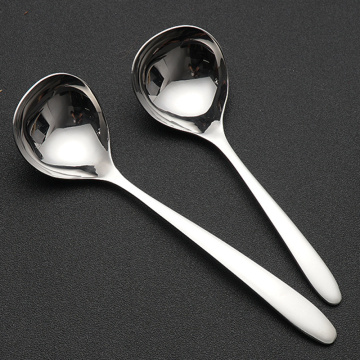 Stainless Steel Mixing Spoon Multifunctional Anti-scald Soup Spoon Long Handle Ladle For Kitchen Supplies