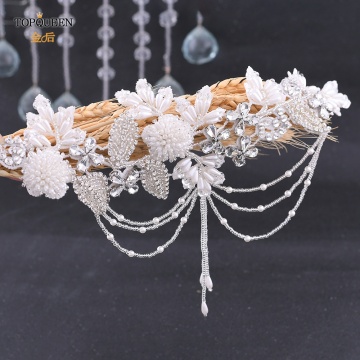 TOPQUEEN S482 Handmade Bridal Belts with Pearls Wedding Sash Belt for The Bride Wedding Accessories 1cm Thin Belt Fast Shipping