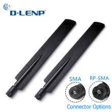 1 pair Dlenp 2.4Ghz Wireless WIFI Router Antenna Aerial Booster 18 dbi SMA/ RP-SMA Optional AP Bridge WLAN Router Connector