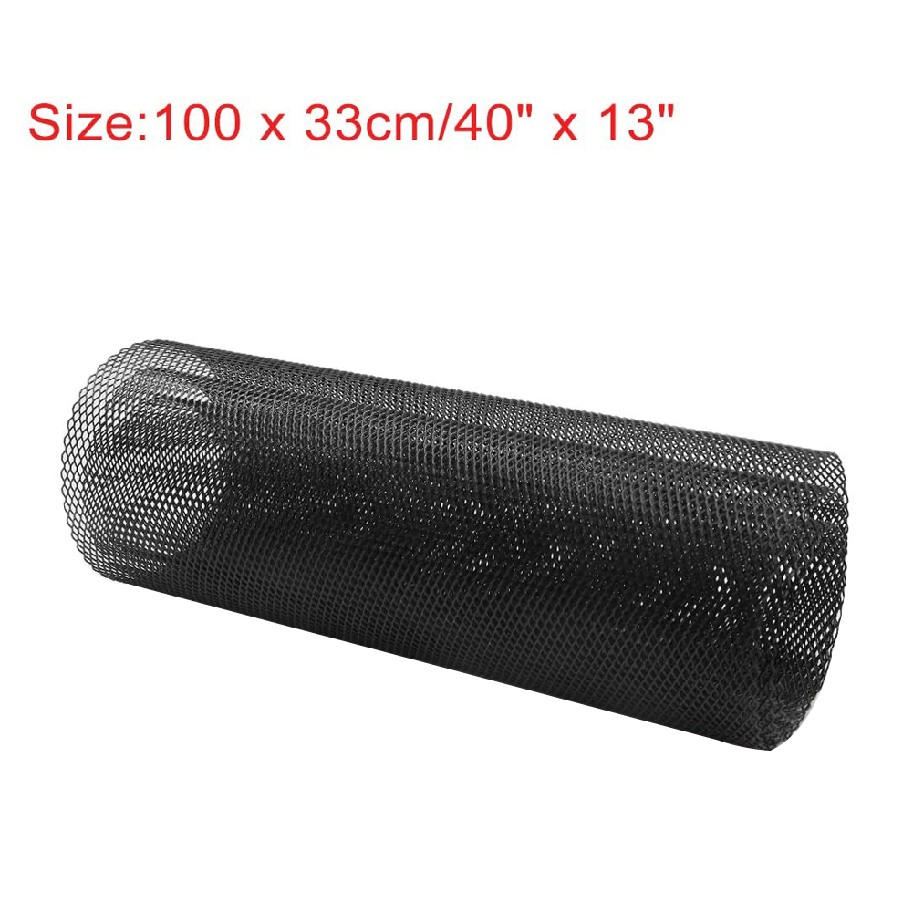 Car Aluminum Alloy Rhombic Mesh Grill Cover Bumper Fender Hood Vent Protector Grill Universal Cuttable Front Radiator Grills