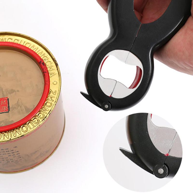 6 in 1 Multi Function Can Beer Bottle Opener All in One Jar Gripper Can Beer Lid Twist Off Jar Wine Opener Claw VIP Dropship