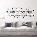 Large Wall Stickers Spanish Quotes Sentences Vinyl Wall Art Decals for Kids Room Decoration Spanish Vinyl Sticker Wallpaper