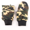 Men's camouflage warm cold touch screen gloves outdoor fitness sports fishing half finger hooded shooting gloves E7