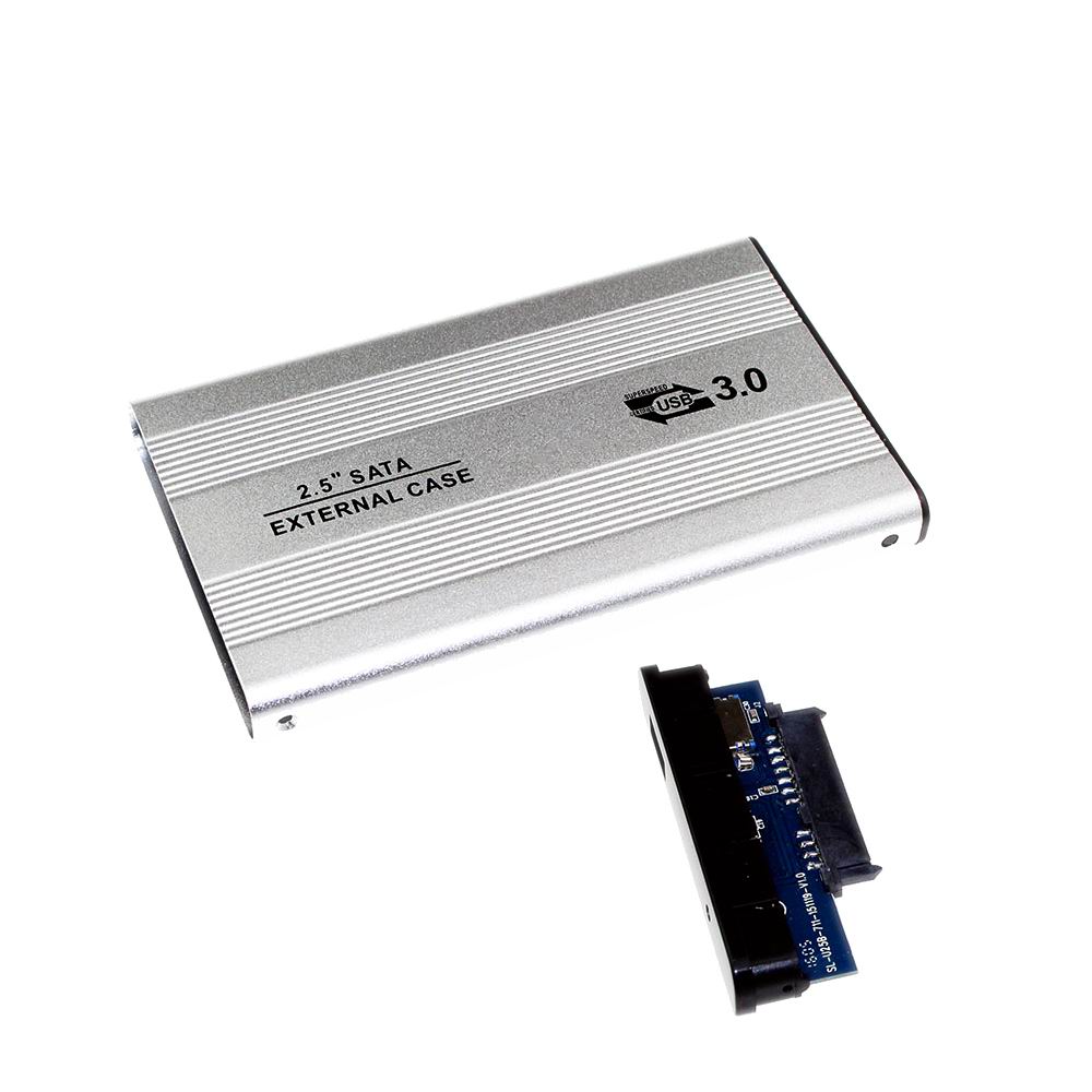 2.5 Inch Aluminum Alloy Notebook SATA HDD Case To Sata USB 3.0 SSD HD Hard Drive Disk External Storage Enclosure Box Cover