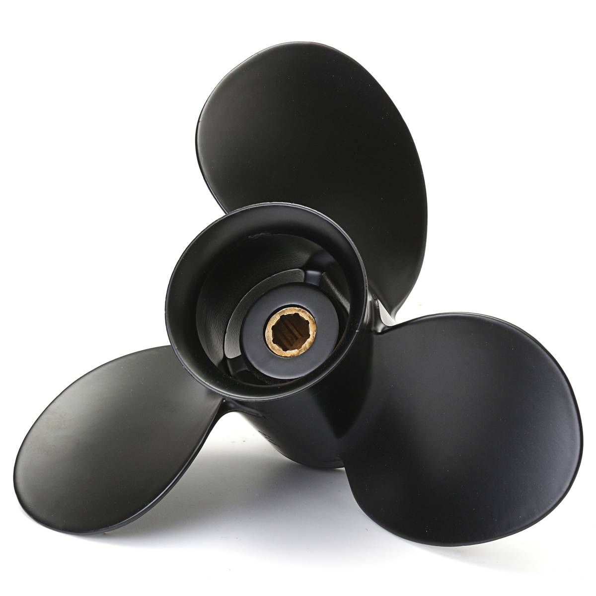 Boat Outboard Propeller 9 x 9 For Mercury 6-15HP 48-828156A12 Aluminium alloy Marine Propeller Black 8 Spline Tooth 3 Blade