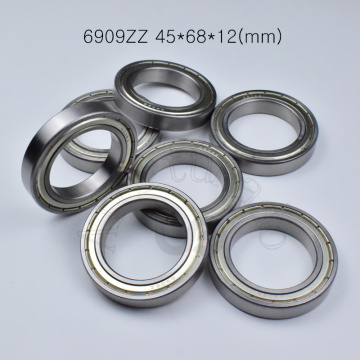 6909ZZ 45*68*12(mm) 1Piece free shipping bearings ABEC-5 Metal sealed bearing Thin wall bearing 6909 6909ZZ chrome steel bearing